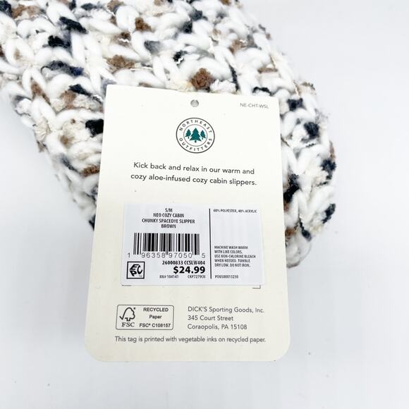 Northeast Outfitters Cozy Cabin Chunky Space Dye Slipper Brown Womens Size 5-7.5 - Picture 5 of 5